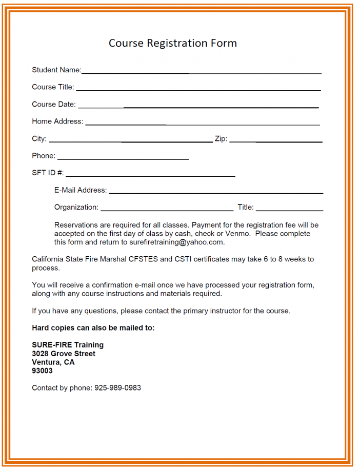 Registration Form