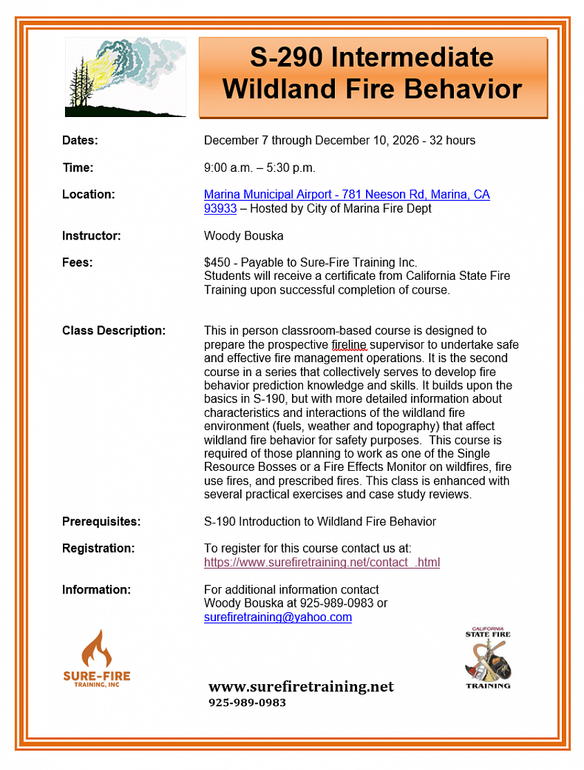 S-290 course flyer