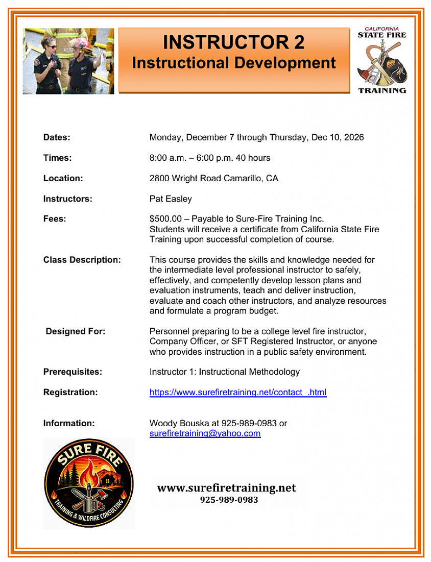 Instructor 2 course